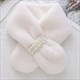 women's Faux Fur Cross Scarf: Cozy Winter Warmth