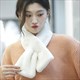 women's Faux Fur Cross Scarf: Cozy Winter Warmth