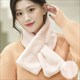 women's Faux Fur Cross Scarf: Cozy Winter Warmth