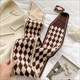 Diamond Knitted Scarf For Winter Style
