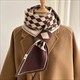 Diamond Knitted Scarf For Winter Style