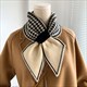 houndstooth Plaid Luxury Knitted Scarf