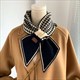 houndstooth Plaid Luxury Knitted Scarf