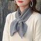 korean Style Knitted Scarf: Bowknot, Fishtail, and Solid Colors