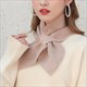 korean Style Knitted Scarf: Bowknot, Fishtail, and Solid Colors
