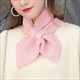 korean Style Knitted Scarf: Bowknot, Fishtail, and Solid Colors