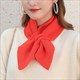korean Style Knitted Scarf: Bowknot, Fishtail, and Solid Colors