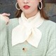 korean Style Knitted Scarf: Bowknot, Fishtail, and Solid Colors