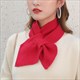 korean Style Knitted Scarf: Bowknot, Fishtail, and Solid Colors