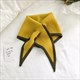 korean Knitted Cross Scarf: Warmth and Style in One