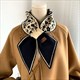 Knitted Floral Luxury Scarf