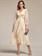 sparkling Chiffon Wedding Dresses: Long Sleeves, Timeless Elegance