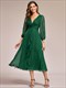 sparkling Chiffon Wedding Dresses: Long Sleeves, Timeless Elegance