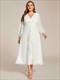 sparkling Chiffon Wedding Dresses: Long Sleeves, Timeless Elegance