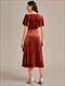 elegant Velvet Tea-Length Wedding Guest Dress