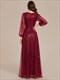 chic Chiffon V-Neck Maxi Guest Dress