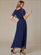 elegant Chiffon Appliqued High-Low Evening Dress