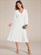 chic Knee-Length Chiffon Dresses for Wedding Guests