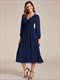 chic Knee-Length Chiffon Dresses for Wedding Guests