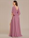 elegant V-Neck Pleated Chiffon Bridesmaid Dresses