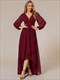 maxi Long Chiffon Evening Gowns with Sleeves