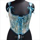 lace-Up Boned Overbust Corset Crop Top