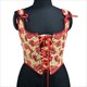 lace-Up Boned Overbust Corset Crop Top