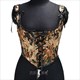 lace-Up Boned Overbust Corset Crop Top