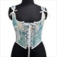 lace-Up Boned Overbust Corset Crop Top