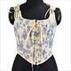 lace-Up Boned Overbust Corset Crop Top