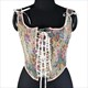 lace-Up Boned Overbust Corset Crop Top