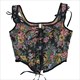 lace-Up Boned Overbust Corset Crop Top