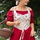 Plus Size Floral Lace Bustier Top