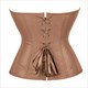 gothic Faux Leather Corset: Steampunk Style for All Sizes