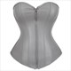 gothic Faux Leather Corset: Steampunk Style for All Sizes