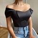 Women's Satin Corset Top Sultry Summer Fashion