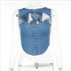 Irregular Y2k Denim Tank Vest
