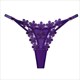 Embroidered Gauze G-String Panties Transparent Adjustable