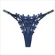 Embroidered Gauze G-String Panties Transparent Adjustable