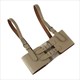 black Pu Leather Adjustable Cummerbunds For Women's Punk Style