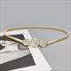 Elastisches Strass-Taillenband Gold Silber Ketten-Gürtel