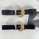 black Velvet Leather Belts: High-End Fashion For Women