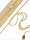 Goldene Quasten Gürtel für Damen Schimmerndes Modeaccessoire