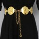 golden & Silver Alphabet Chain Belt: Elevate Your Style