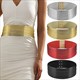 women's Corset Belt With Elastic Waist And Metal Buckle