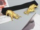 Gold Elephant Leather Women’S Designer Belt
