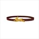 four Seasons Women's Rabbit Alloy Leather Belt Collection
