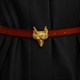 (Four Seasons Fox Head Alloy Leather Belt: Express Your Style)