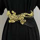 genuine Leather Leopard Cummerbunds: Elevate Your Wardrobe