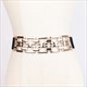 Elastic Belt With Decorative Gold Chain Buckle